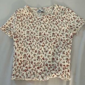 Hollister ribbed baby tee size small